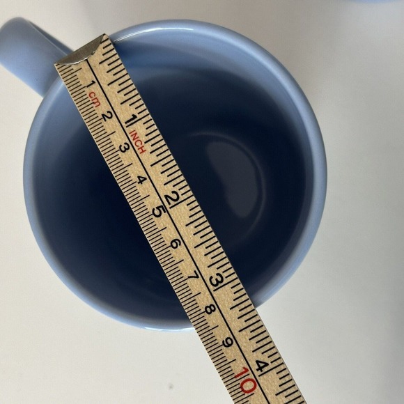 CORELLE Coordinate Stoneware Light Sky Blue coffee Mugs set of 2 CLEAN/VINTAGE - Picture 8 of 9